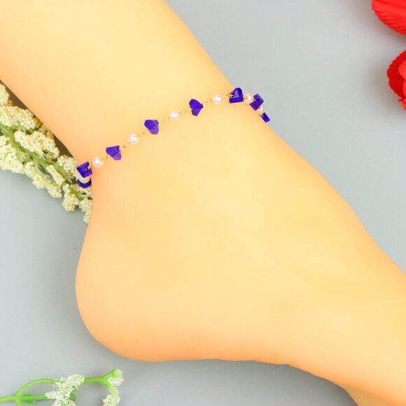 "Handmade Anklet – A Stylish Choice for Women, Thoughtful Gift Idea, EVCH1388 - Picture 7 of 12